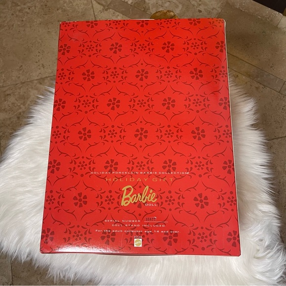 Barbie Vintage “Holiday Gift” 1998 Porcelain Doll New In Box Limited Edition - Picture 6 of 8